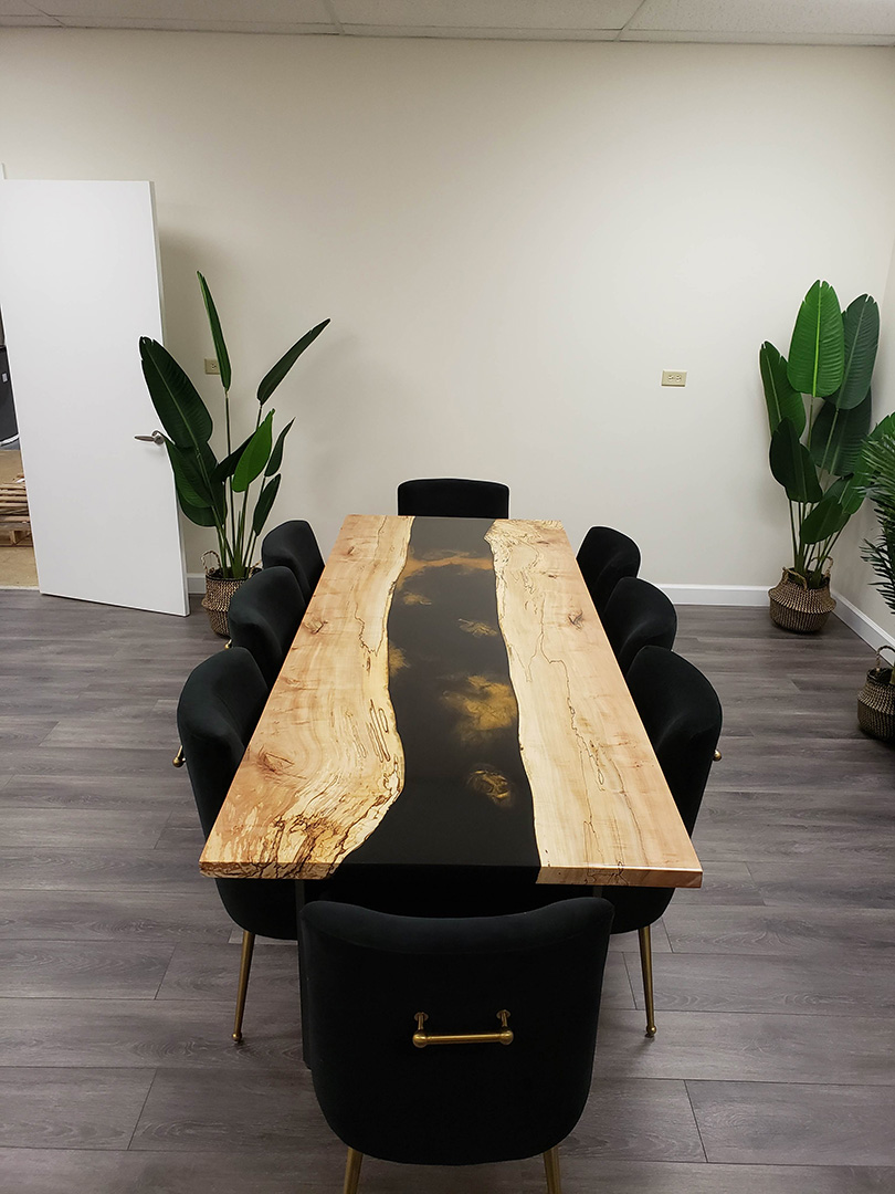 Custom conference table by Residual Designs