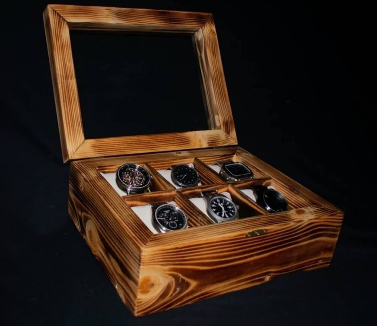Shou Sugi Ban watch box