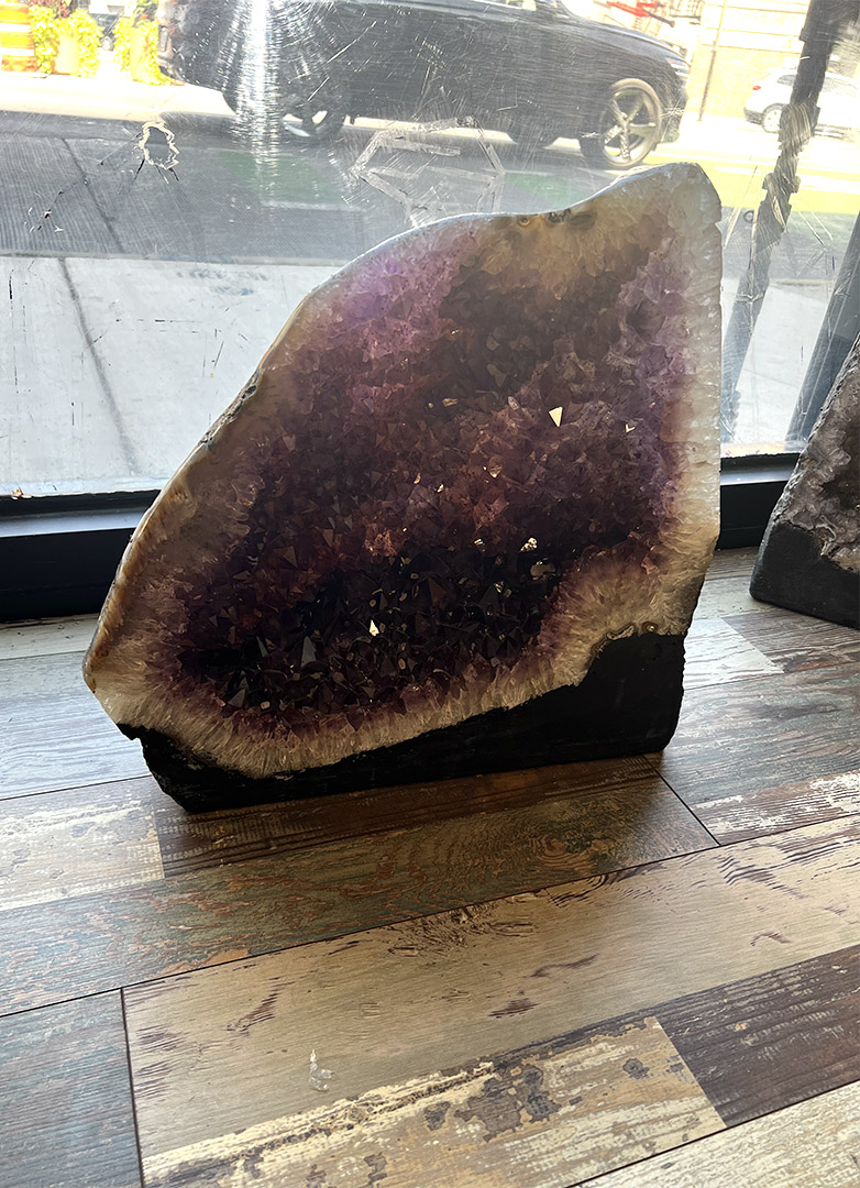 Amethyst Geode End Table by Residual Designs